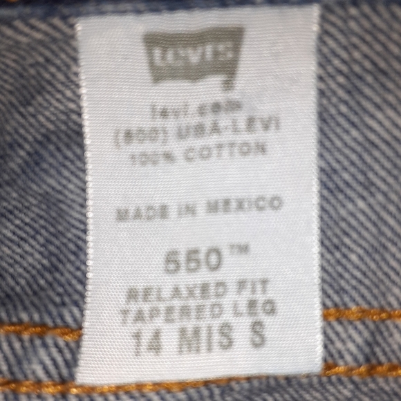 Levi's classic relaxed size 14 550 jeans - Picture 5 of 5